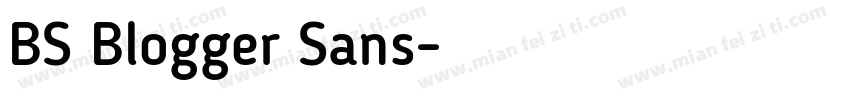 BS Blogger Sans字体转换